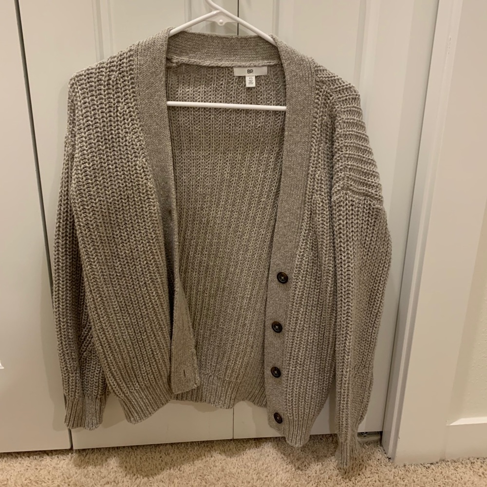beige cardigan